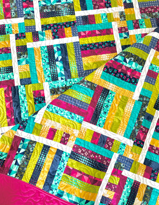 Switchback Rails Quilt PAPER Pattern