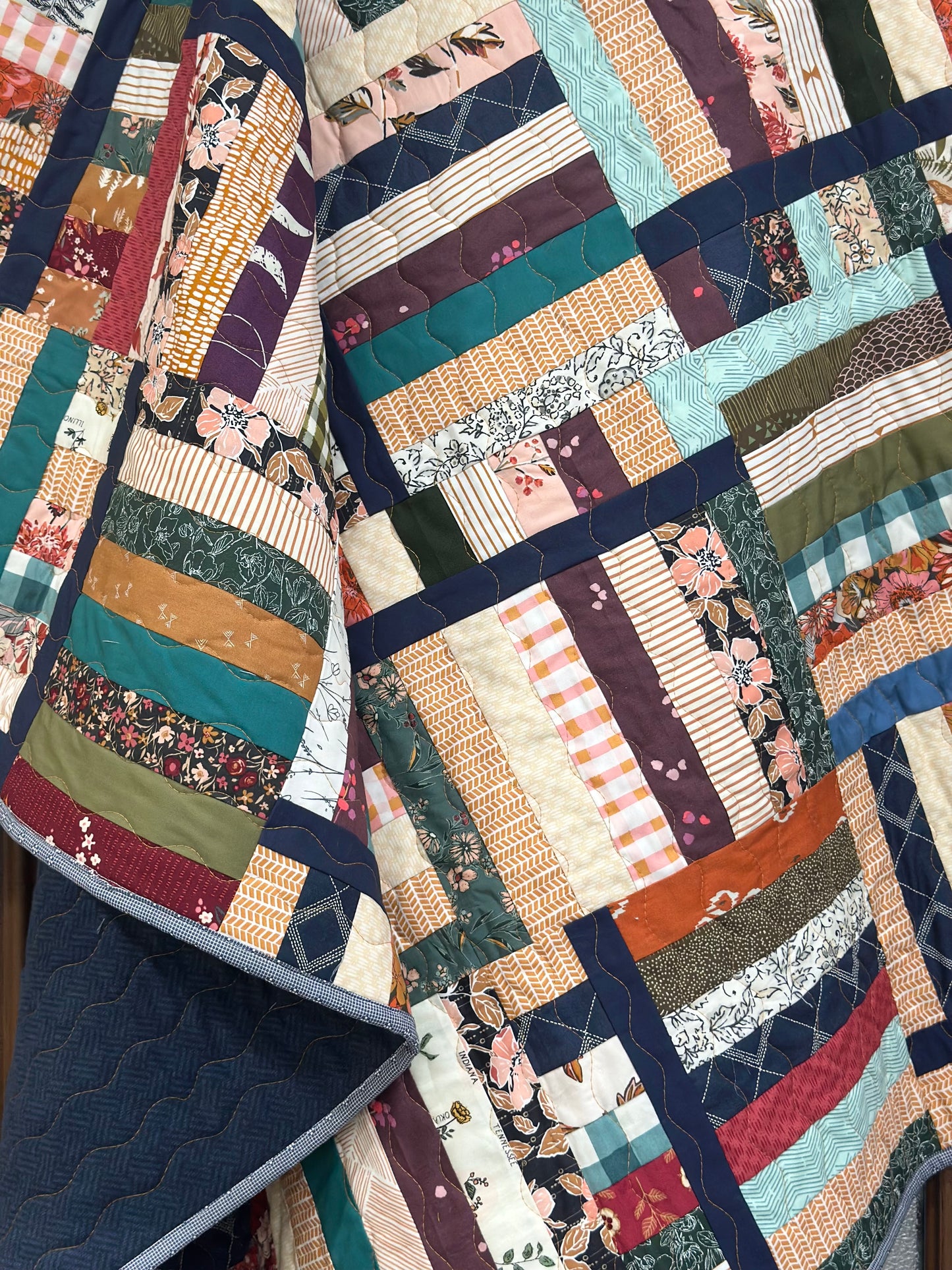Switchback Rails Quilt PAPER Pattern