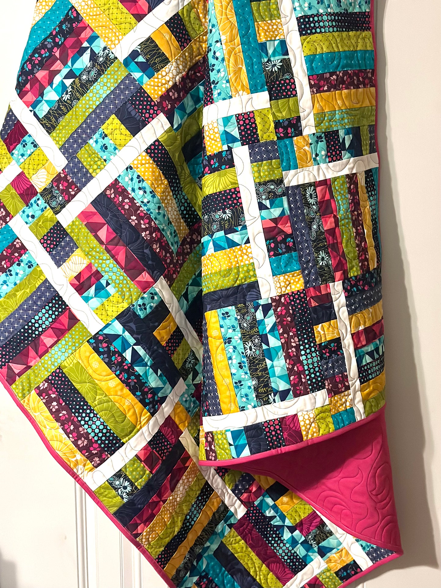 Switchback Rails Quilt PAPER Pattern