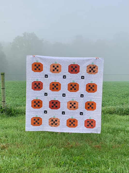 Pumpkin Patched Quilt PAPER Pattern